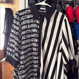 Black and White Striped Shirt